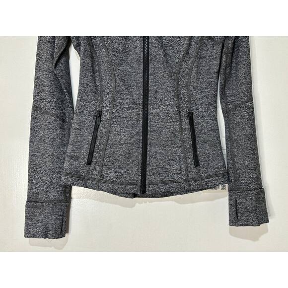 Lululemon Define Jacket Luon Heather Black Size 4 NWT Athletic Slim Fit Stretchy - Picture 6 of 13